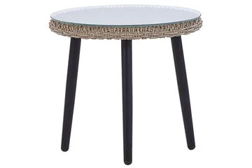 Cafeset Beliani Ortigia Ljusbeige - Hagemøbler & utemiljø - Hagegruppe - Cafemøbler & cafesett