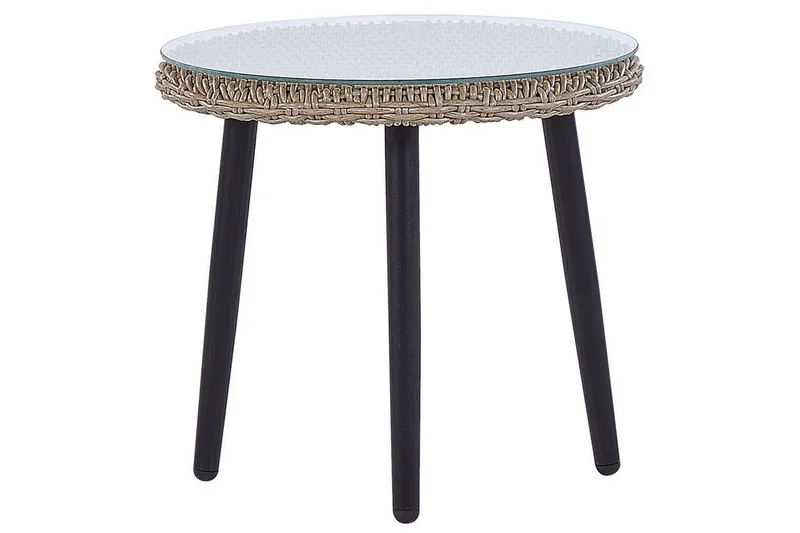 Cafeset Beliani Ortigia Ljusbeige - Hagemøbler & utemiljø - Hagegruppe - Cafemøbler & cafesett