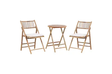 Cafeset Beliani Savelletri Off White - Hagemøbler & utemiljø - Hagegruppe - Cafemøbler & cafesett