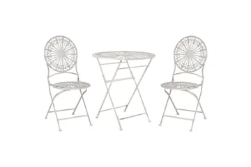 Cafeset Beliani Scafa Off White - Hagemøbler & utemiljø - Hagegruppe - Cafemøbler & cafesett