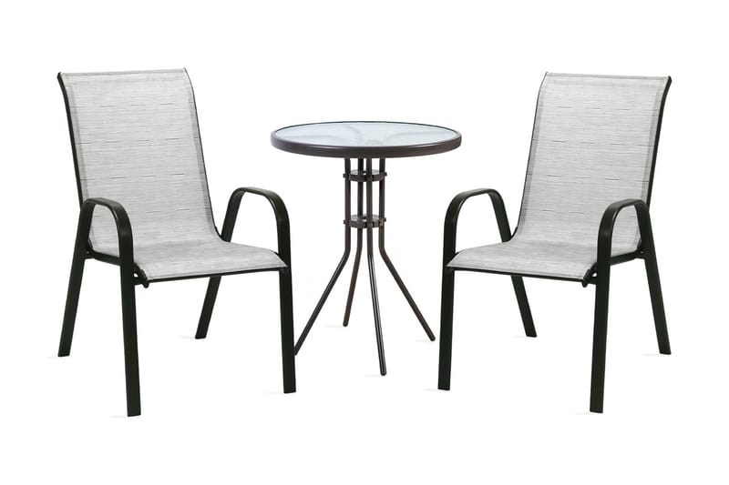 Cafesett DUBLIN bord og 2 stoler D60xH70 - Cafemøbler & cafesett