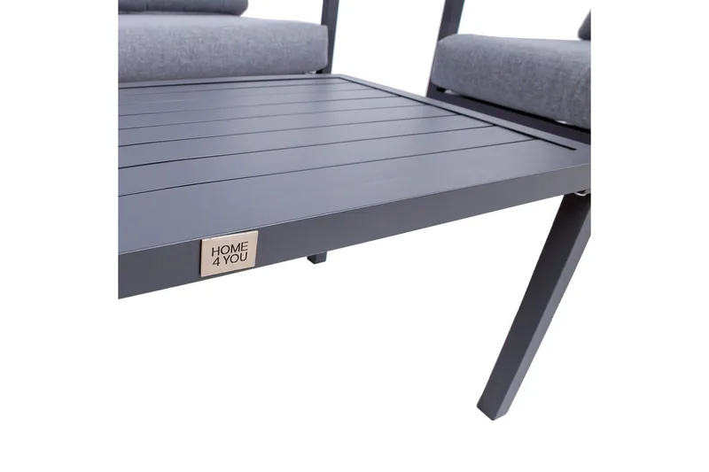 Adrio Hagesett Mørkegrå - Hagemøbler & utemiljø - Hagegruppe - Cafemøbler & cafesett