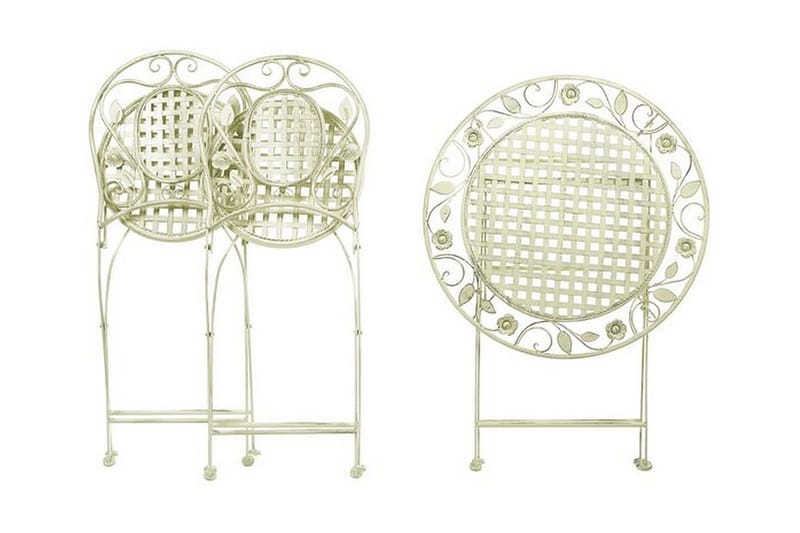 Balkongsett av bord og 2 stoler Lysegrønn BIVIO - Grønn - Hagemøbler & utemiljø - Hagegruppe - Cafemøbler & cafesett