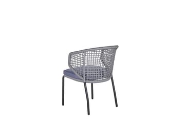 Balkongsett grå/svart PALMI - Grå - Hagemøbler & utemiljø - Hagegruppe - Cafemøbler & cafesett