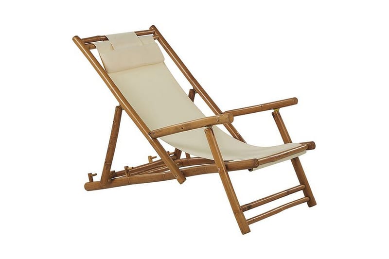 Balkongsett Hvit/ beige ATRANI / SPELLO - Beige - Hagemøbler & utemiljø - Hagegruppe - Cafemøbler & cafesett