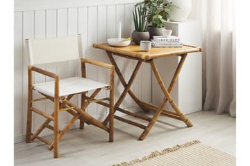 Balkongsett Hvit/ beige MOLISE / SPELLO - Tre / Natur - Hagemøbler & utemiljø - Hagegruppe - Cafemøbler & cafesett