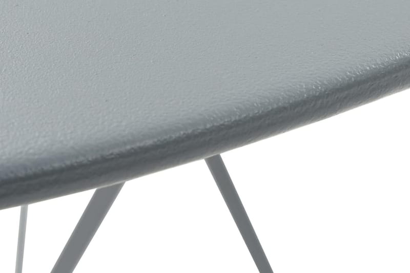 Bistrosett 3 deler stål grå - Hvit - Cafemøbler & cafesett