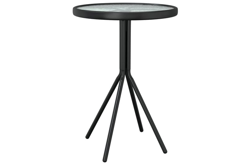 Bistrosett 3 deler stål svart - Svart - Cafemøbler & cafesett