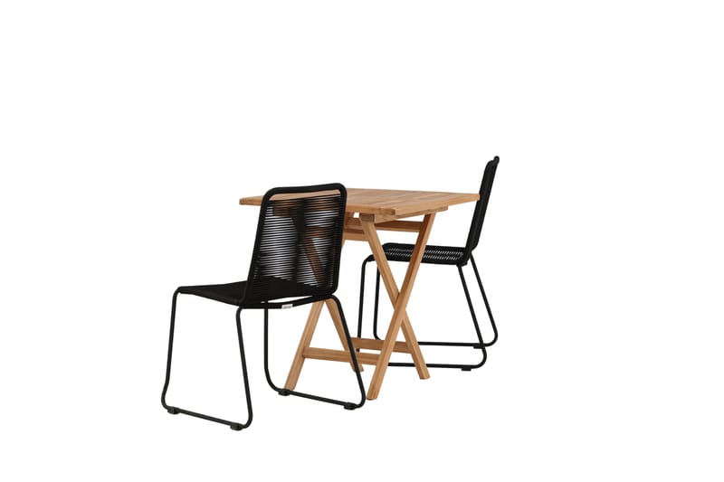 Cafégruppe Kenya 70x70 cm + 2 Stablebar Stol Lindos - Venture Home - Cafemøbler & cafesett