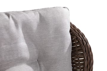 Cafésett Marcus med 2 Reclinerlenestoler m Pute - Natur - Hagemøbler & utemiljø - Hagegruppe - Cafemøbler & cafesett
