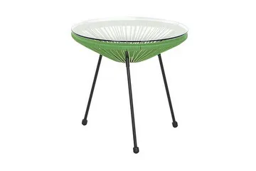 Cayaco Balkongsett 70 cm + 2 Stoler - Kunstrotting/Grønn - Hagemøbler & utemiljø - Hagegruppe - Cafemøbler & cafesett