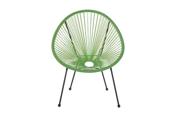 Cayaco Balkongsett 70 cm + 2 Stoler - Kunstrotting/Grønn - Hagemøbler & utemiljø - Hagegruppe - Cafemøbler & cafesett