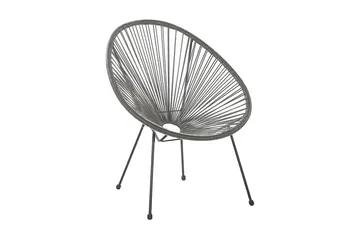 Cayaco Balkongsett 70 cm + 2 Stoler - Kunstrotting/Mørkegrå - Hagemøbler & utemiljø - Hagegruppe - Cafemøbler & cafesett