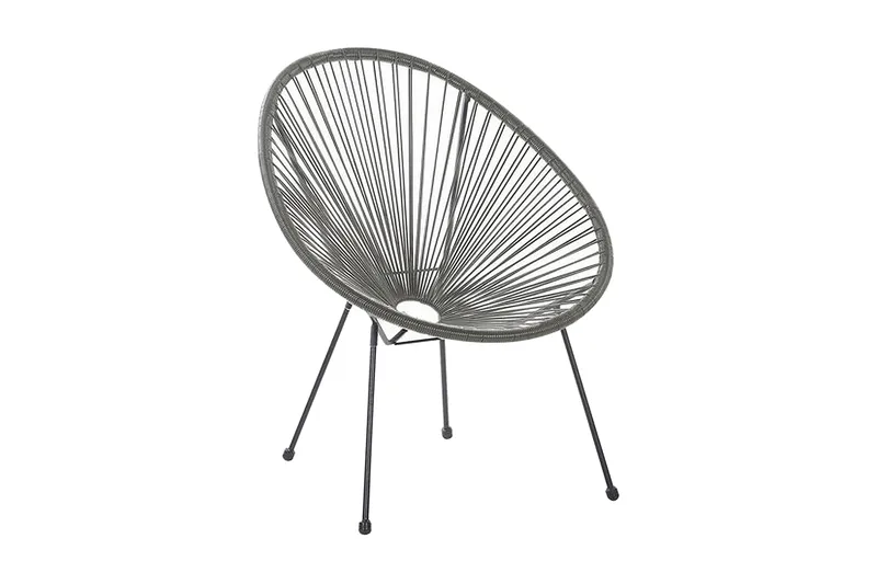 Cayaco Balkongsett 70 cm + 2 Stoler - Kunstrotting/Mørkegrå - Hagemøbler & utemiljø - Hagegruppe - Cafemøbler & cafesett