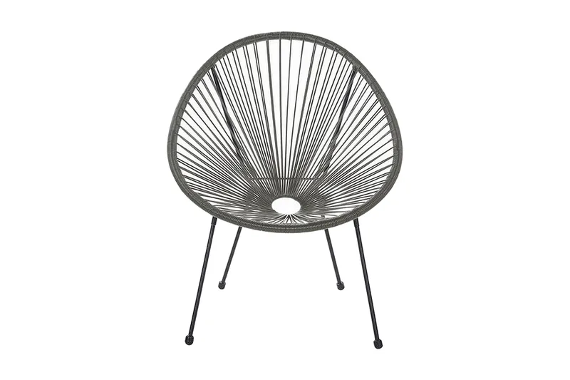 Cayaco Balkongsett 70 cm + 2 Stoler - Kunstrotting/Mørkegrå - Hagemøbler & utemiljø - Hagegruppe - Cafemøbler & cafesett