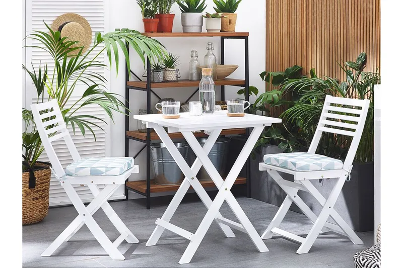 Cordido Cafésett - Hvit - Hagemøbler & utemiljø - Hagegruppe - Cafemøbler & cafesett