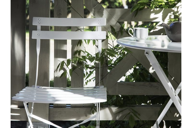 Fiori Balkongsett 45,5 cm - Hvit - Hagemøbler & utemiljø - Hagegruppe - Cafemøbler & cafesett