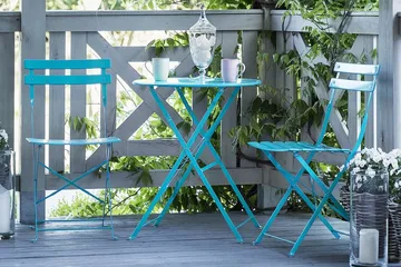 Fiori Balkongsett 52 cm - Blå - Hagemøbler & utemiljø - Hagegruppe - Cafemøbler & cafesett