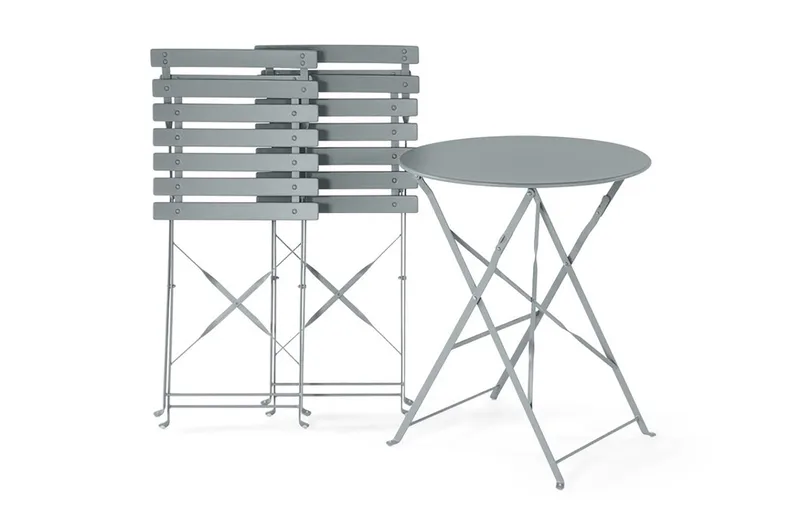 Fiori Balkongsett 52 cm - Grå - Hagemøbler & utemiljø - Hagegruppe - Cafemøbler & cafesett