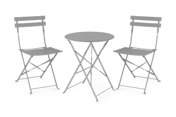 Fiori Balkongsett 52 cm - Grå - Hagemøbler & utemiljø - Hagegruppe - Cafemøbler & cafesett