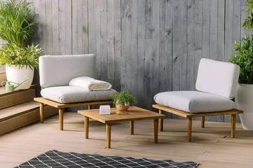 Frascati Balkongmøbler 80 cm - Grå - Hagemøbler & utemiljø - Hagegruppe - Cafemøbler & cafesett