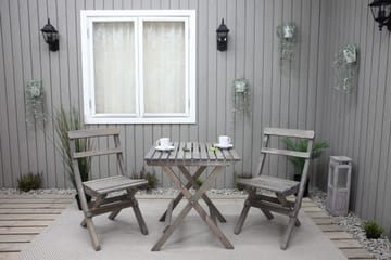 Gruppe for utemøbler Wilma & Knohult - Grå - Hagemøbler & utemiljø - Hagegruppe - Cafemøbler & cafesett