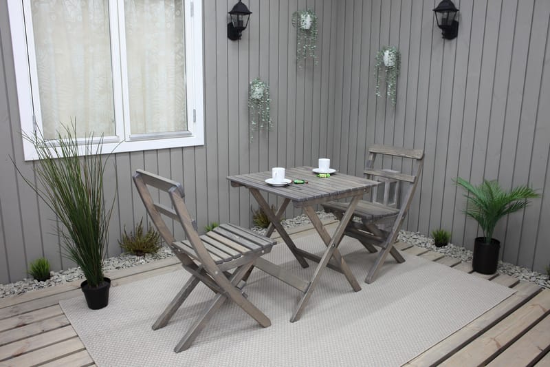 Gruppe for utemøbler Wilma & Knohult - Grå - Hagemøbler & utemiljø - Hagegruppe - Cafemøbler & cafesett