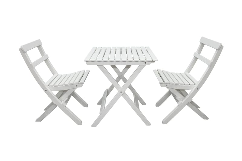 Gruppe for utemøbler Wilma & Knohult - Hvit - Hagemøbler & utemiljø - Hagegruppe - Cafemøbler & cafesett