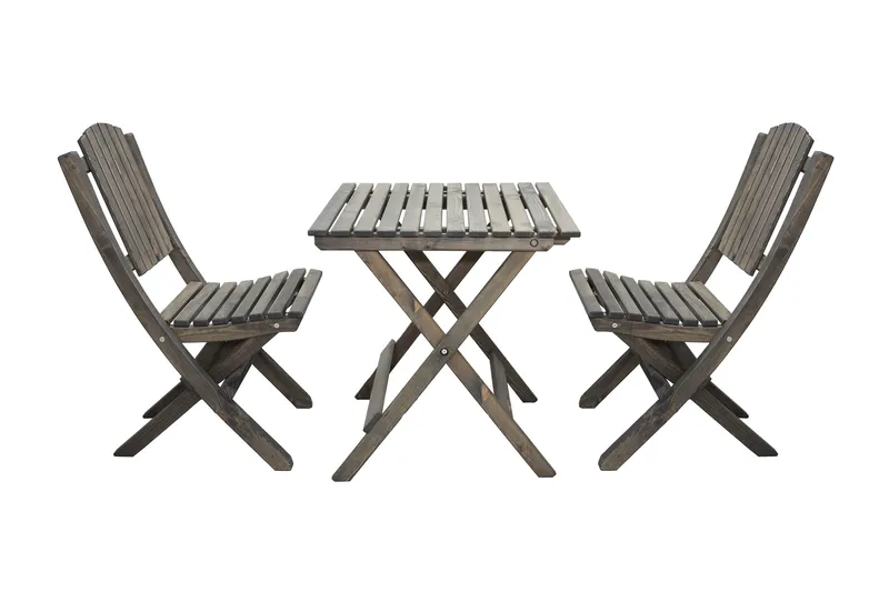 Gruppe for utemøbler Wilma & Visby - Grå - Hagemøbler & utemiljø - Hagegruppe - Cafemøbler & cafesett