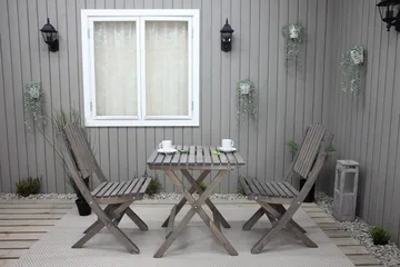 Gruppe for utemøbler Wilma & Visby - Grå - Hagemøbler & utemiljø - Hagegruppe - Cafemøbler & cafesett