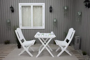 Gruppe for utemøbler Wilma & Visby - Hvit - Hagemøbler & utemiljø - Hagegruppe - Cafemøbler & cafesett