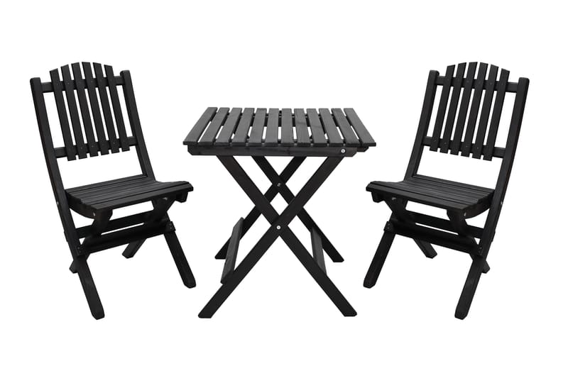 Gruppe for utemøbler Wilma & Visby, Kaffe svart