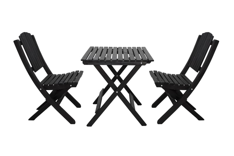 Gruppe for utemøbler Wilma & Visby - Kaffe svart - Hagemøbler & utemiljø - Hagegruppe - Cafemøbler & cafesett