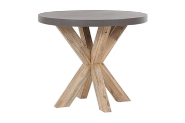 Hagesett med bord og 4 krakker¸ 90 cmOLBIA - Grå - Hagemøbler & utemiljø - Hagegruppe - Cafemøbler & cafesett
