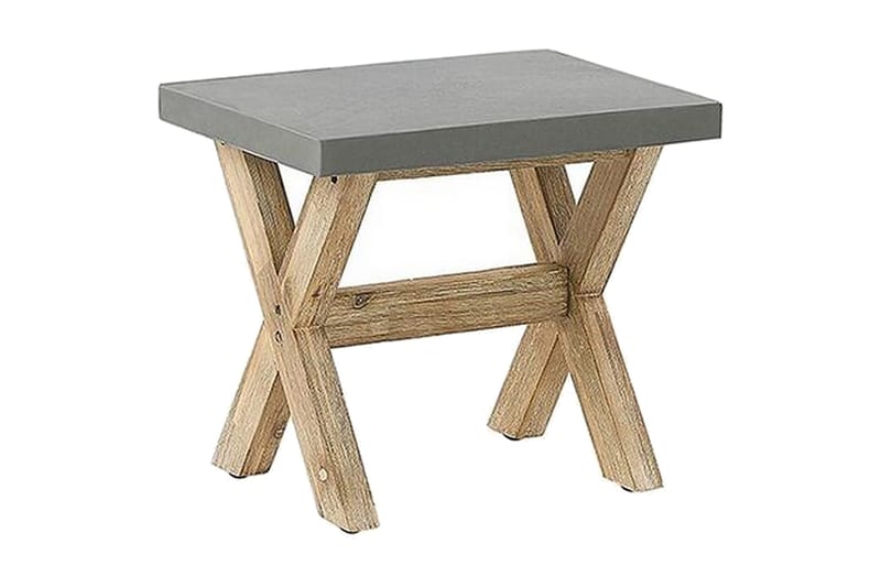 Hagesett med bord og 4 krakker¸ 90 cmOLBIA - Grå - Hagemøbler & utemiljø - Hagegruppe - Cafemøbler & cafesett