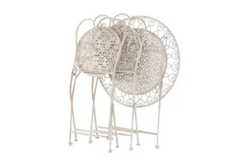 Hubscher Balkongsettt - Beige - Hagemøbler & utemiljø - Hagegruppe - Cafemøbler & cafesett