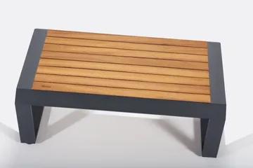 Lassento Cafésett 197 cm + 3-seters Sofa + 2 Lenestoler - Gul/Grå/Svart - Hagemøbler & utemiljø - Hagegruppe - Cafemøbler & cafesett