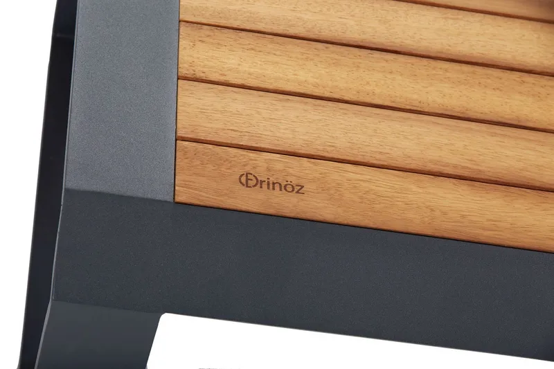 Lassento Cafésett 197 cm + 3-seters Sofa + 2 Lenestoler - Gul/Grå/Svart - Hagemøbler & utemiljø - Hagegruppe - Cafemøbler & cafesett