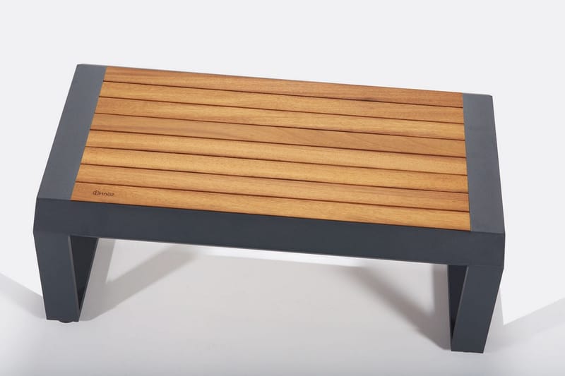 Lassento Cafésett 197 cm + 3-seters Sofa + 2 Lenestoler - Gul/Grå/Svart - Hagemøbler & utemiljø - Hagegruppe - Cafemøbler & cafesett