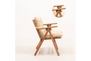 Manvir Cafésett - Valnøtt - Hagemøbler & utemiljø - Hagegruppe - Cafemøbler & cafesett