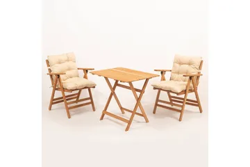 Manvir Cafésett - Valnøtt - Hagemøbler & utemiljø - Hagegruppe - Cafemøbler & cafesett