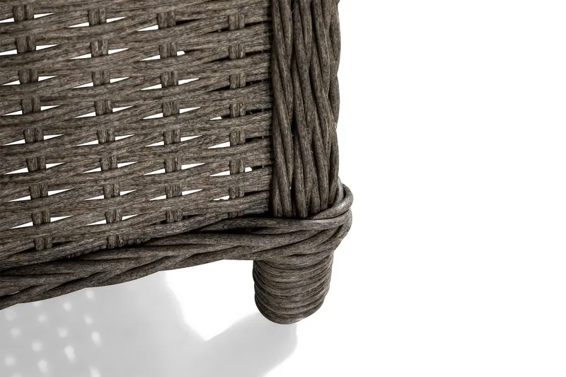 Marcus Cafésett med 2 Reclinerlenestoler m Pute - Grå - Hagemøbler & utemiljø - Hagegruppe - Cafemøbler & cafesett