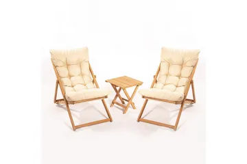 Nanni Cafésett - Beige - Hagemøbler & utemiljø - Hagegruppe - Cafemøbler & cafesett