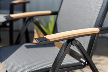 Panama Cafésett 50x50 cm + 2 Stoler Svart - Lifestyle Garden - Hagemøbler & utemiljø - Hagegruppe - Cafemøbler & cafesett