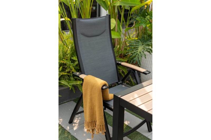 Panama Cafésett 50x50 cm + 2 Stoler Svart - Lifestyle Garden - Hagemøbler & utemiljø - Hagegruppe - Cafemøbler & cafesett