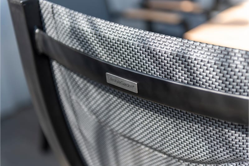 Panama Cafésett 50x50 cm + 2 Stoler Svart - Lifestyle Garden - Hagemøbler & utemiljø - Hagegruppe - Cafemøbler & cafesett