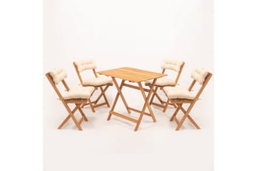 Parwati Cafésett - Valnøtt - Hagemøbler & utemiljø - Hagegruppe - Spisegrupper hage