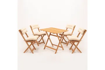 Parwati Cafésett - Valnøtt - Hagemøbler & utemiljø - Hagegruppe - Spisegrupper hage