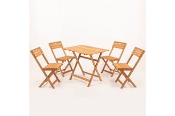 Parwati Cafésett - Valnøtt - Hagemøbler & utemiljø - Hagegruppe - Spisegrupper hage