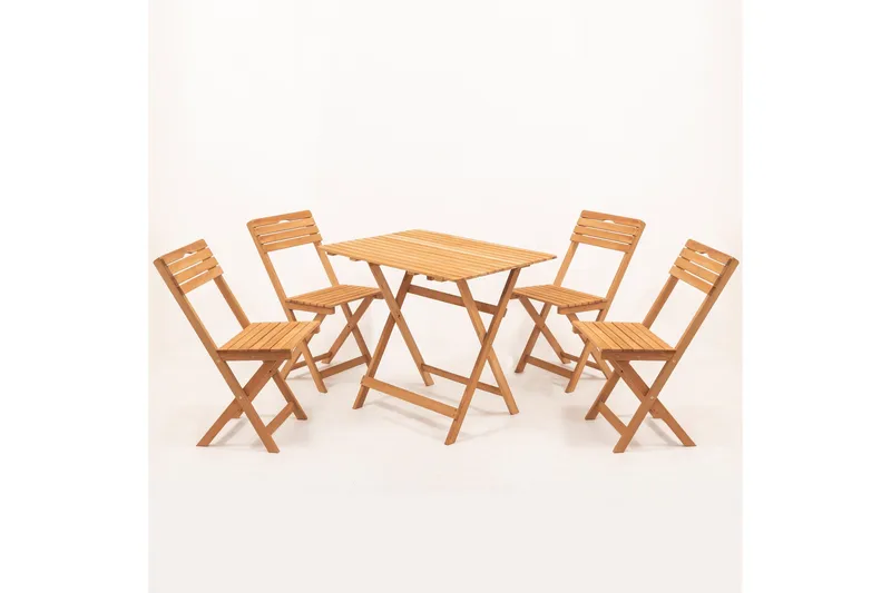 Parwati Cafésett - Valnøtt - Hagemøbler & utemiljø - Hagegruppe - Spisegrupper hage